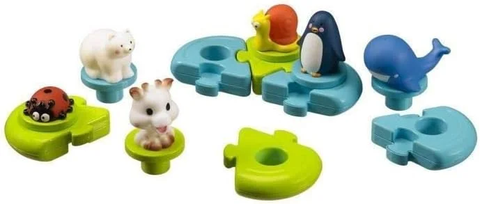 پازل حمام زرافه سوفی - اسباب بازی های شناور آبی برای نوزادان