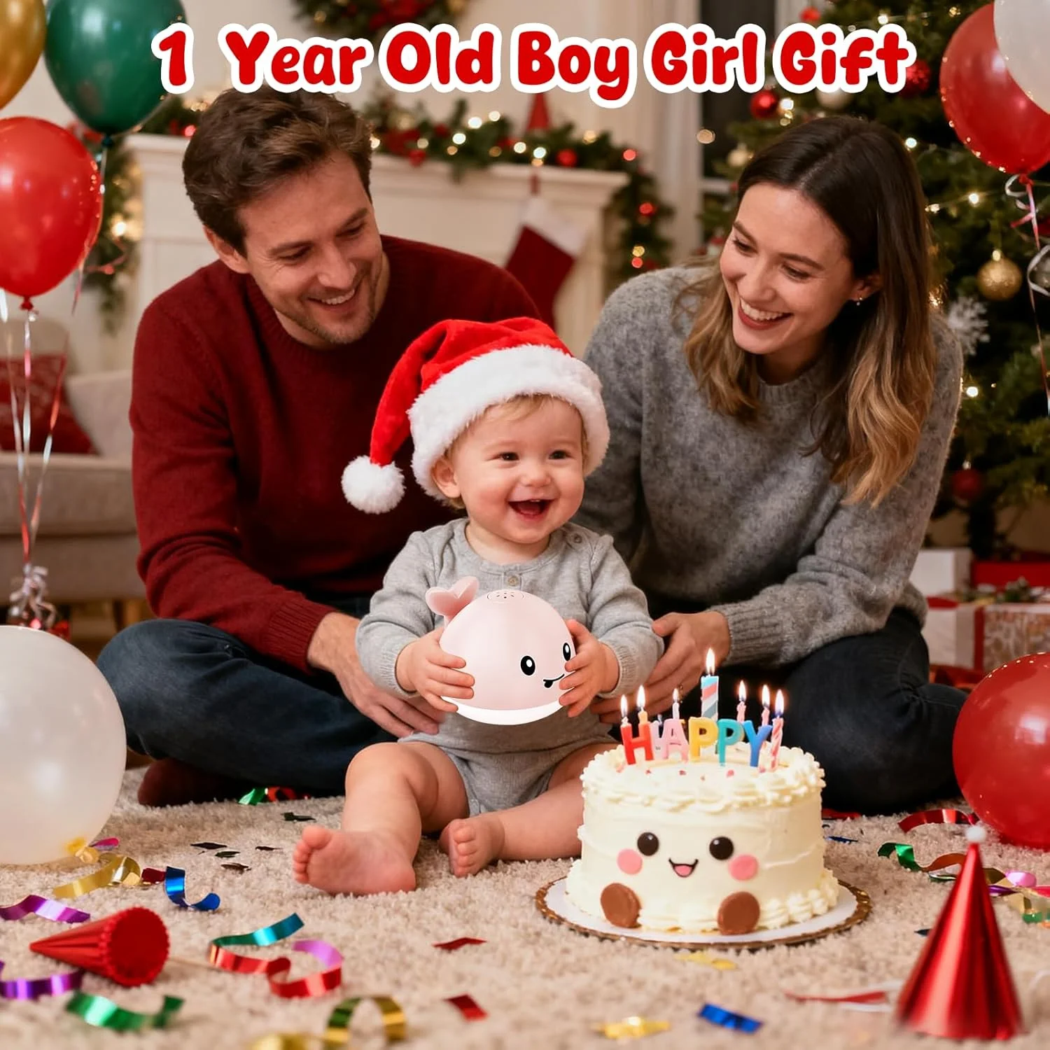 اسباب بازی حمام کودک برای کودکان 1 تا 3 سال، اسباب بازی حمام نهنگ با نورافشانی، مناسب برای نوزادان 6 تا 12 ماه، اسباب بازی های وان استخر آب برای کودکان نوپا، هدیه تولد نوزاد 1 ساله