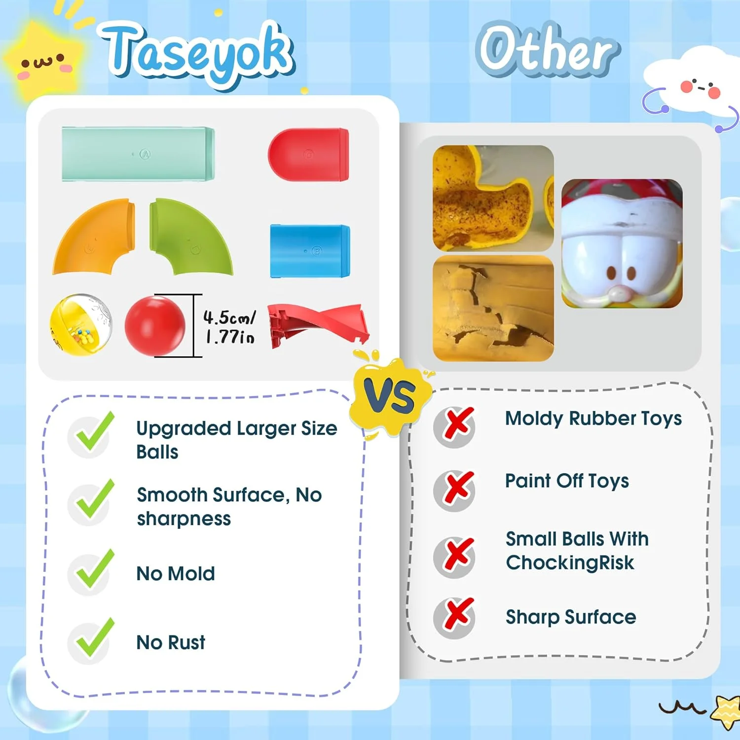 اسباب بازی حمام کودک، سرسره توپی مسیر بازی حمام نوزاد، اسباب بازی های دوش DIY با فنجان های مکش، هدیه تولد کریسمس برای سرگرمی حمام کودکان 3 4 5 6 7 ساله