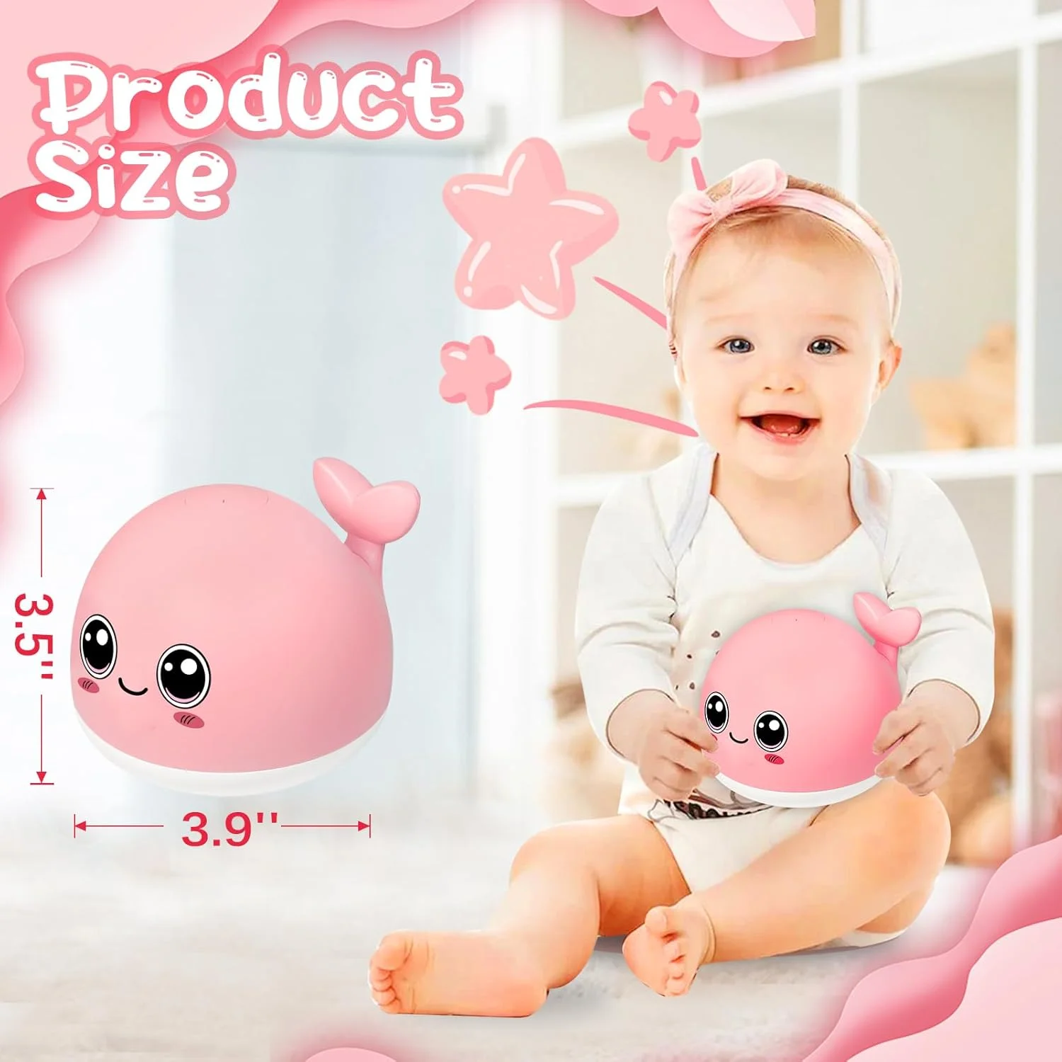 اسباب بازی حمام نهنگ صورتی TFS TOP·FANS، هدیه ای برای نوزاد دختر 6 تا 12 ماهه: اسباب بازی های فواره ای چراغ دار برای وان حمام، هدیه تولد برای کودکان 3، 4، 5، 7، 8، 9، 10، 15 ساله، لوازم ضروری نوزاد 18-24 ماهه اسباب بازی حمام نهنگ صورتی TFS TOP·FANS، هدیه ای برای نوزاد دختر 6 تا 12 ماهه: اسباب بازی های فواره ای چراغ دار برای وان حمام، هدیه تولد برای کودکان 3، 4، 5، 7، 8، 9، 10، 15 ساله، لوازم ضروری نوزاد 18-24 ماهه