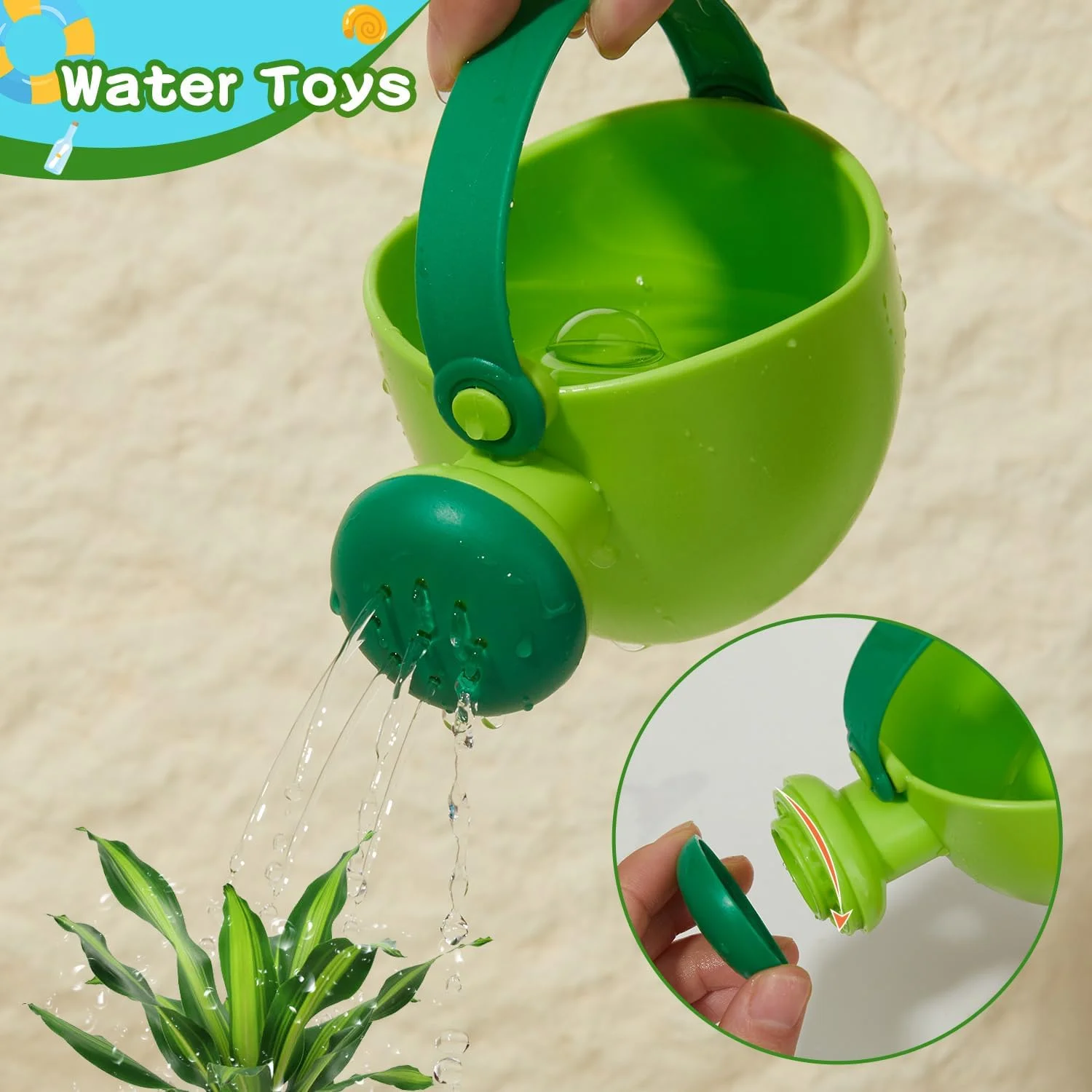 اسباب بازی حمام کودک، 16 تکه شامل قایق های شناور، قاشق، کتری، سطل و اسباب بازی های حیوانات دریایی بدون سوراخ مناسب وان و استخر اسباب بازی حمام کودک، 16 تکه شامل قایق های شناور، قاشق، کتری، سطل و اسباب بازی های حیوانات دریایی بدون سوراخ مناسب وان و استخر