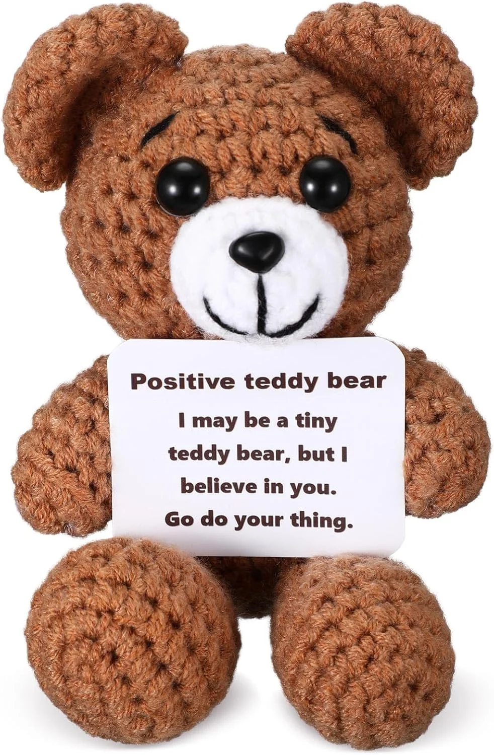 عروسک خرسی تزویق، عروسک های بافتنی دست ساز، عروسک بافتنی حیوانات بامزه و خلاقانه برای تزیینات جشن تولد بانوان (قهوه ای، خرس) عروسک خرسی تزویق، عروسک های بافتنی دست ساز، عروسک بافتنی حیوانات بامزه و خلاقانه برای تزیینات جشن تولد بانوان (قهوه ای، خرس)