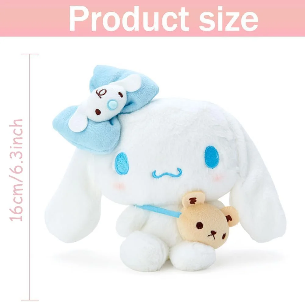 عروسک سگ انیمه ای بامزه، عروسک حیوانات نرم 20 سانتی متری، سری پاپیون، رول دارچینی