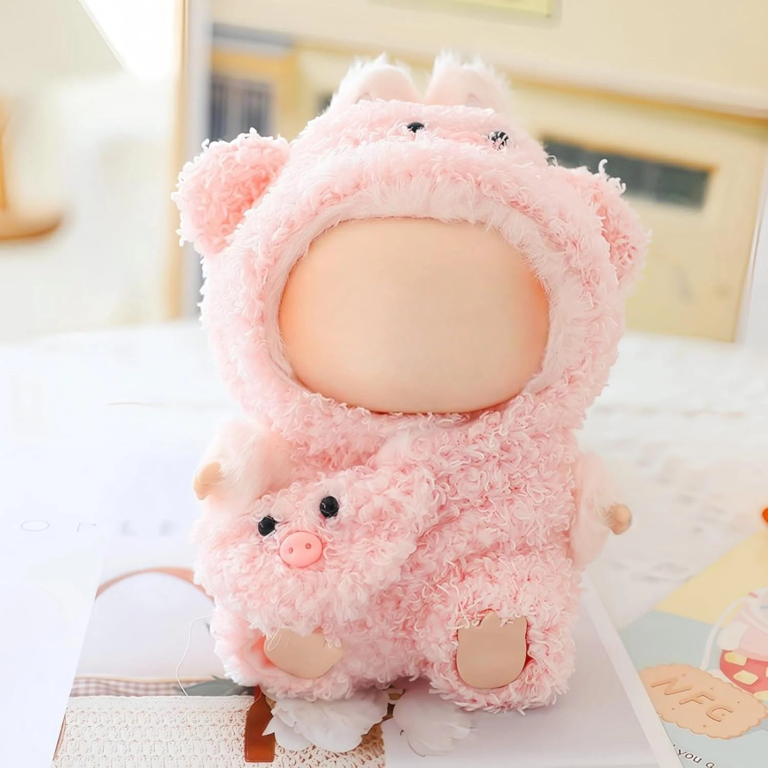 ست لباس عروسک ۱۷ سانتیمتری، ست سرهمی برای عروسک ۶.۷ اینچی، لباس طرح حیوانات فانتزی، لباسهای فانتزی زیبا و لوازم جانبی برای عروسکهای نسل ۱/۲/۳ (خوک) ست لباس عروسک ۱۷ سانتیمتری، ست سرهمی برای عروسک ۶.۷ اینچی، لباس طرح حیوانات فانتزی، لباسهای فانتزی زیبا و لوازم جانبی برای عروسکهای نسل ۱/۲/۳ (خوک)