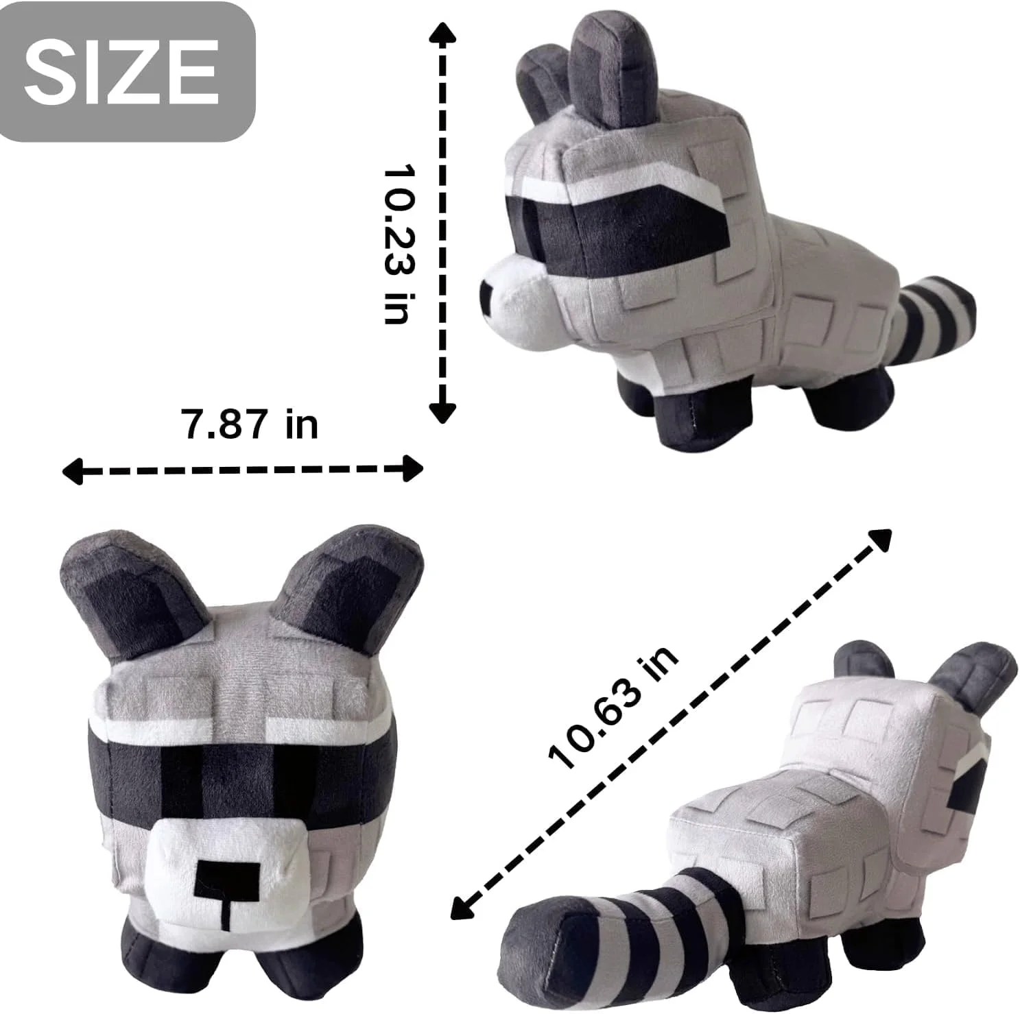 عروسک باغبان، عروسک های نرم و بامزه شخصیت های بازی ویدیویی - زنبور قرمز، روباه، راکون کلکسیونی برای طرفداران و انتخاب هدیه (راکون)