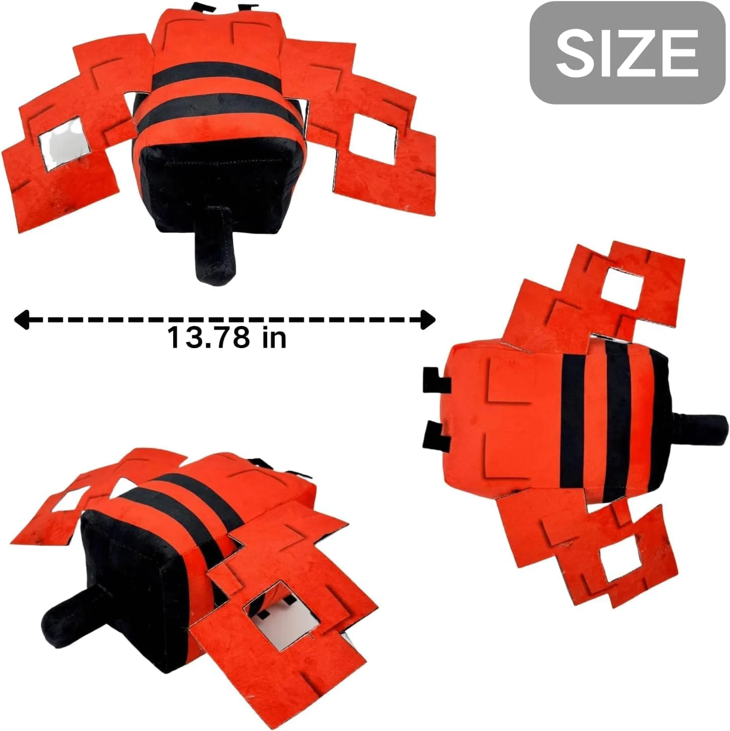 عروسک باغبان، عروسک های نرم و بامزه شخصیت های بازی ویدیویی - زنبور قرمز، روباه، راکون کلکسیونی برای طرفداران و انتخاب هدیه (زنبور دیسکو - قرمز)