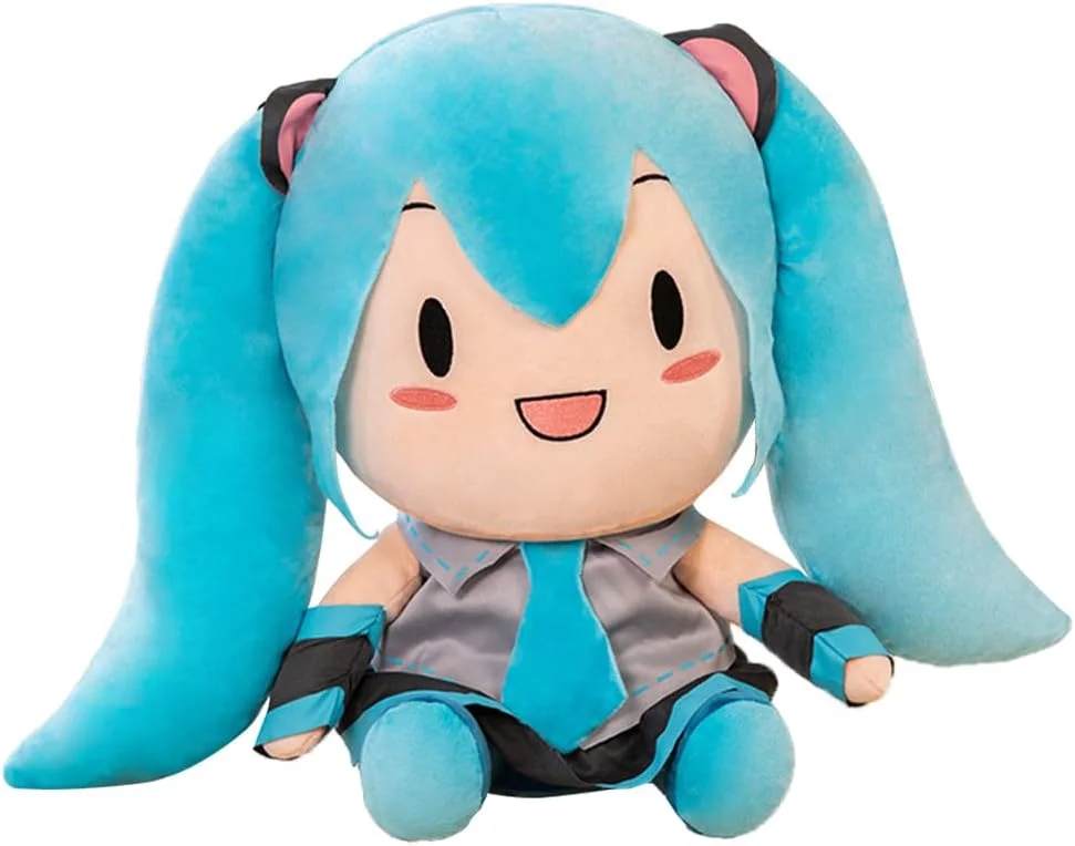 عروسک پولیشی هاتسونه میکو، اسباب بازی های میکو، حیوانات کارتونی کاوایی، هدیه تولد برای کودکان (25 سانتی متر)