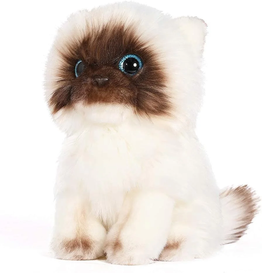 عروسک گربه ای KASTWAVE، طرح گربه سیامی، جنس نرم، شکل واقعی، عروسک بچه گربه 10 اینچی، هدیه تولد عالی برای کودکان، دوستان و عشاق