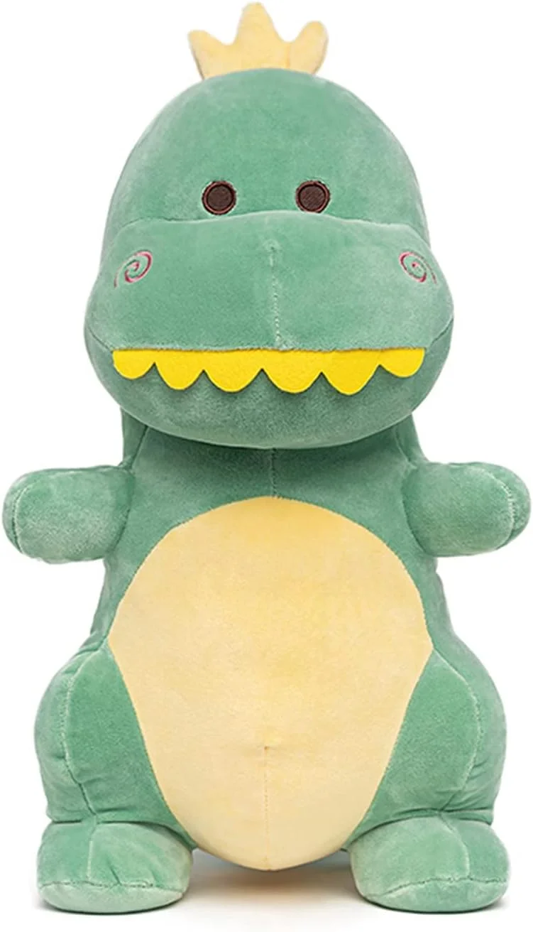 عروسک پولیشی دایناسور ۱۲ اینچی دوست داشتنی KASTWAVE - حیوان پر شده نرم برای کودکان، برای پسران و دختران، عروسک دینو چاق و ناز