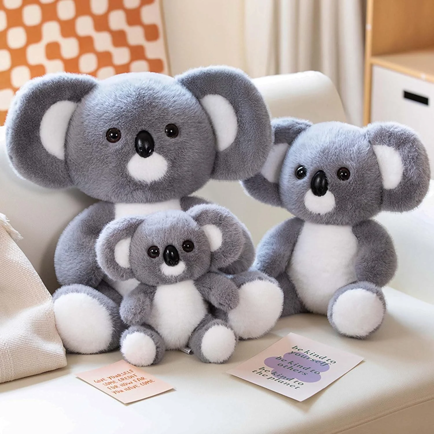 عروسک کوآلای پولیشی 25 سانتی‌متری KASTWAVE - عروسک حیوانات کوآلای نرم و نوازش‌کردنی، کوآلای شبیه‌سازی‌شده، هدیه ایده‌آل برای کودکان