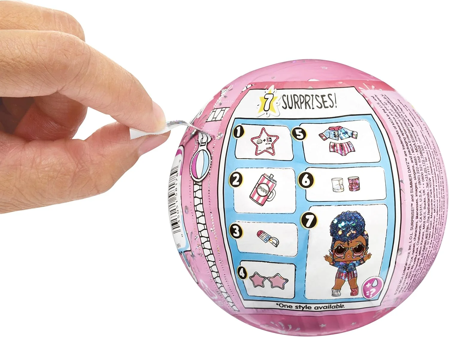 عروسک کویین مستقل سری LOL Surprise Summer DayZ به همراه 7 سورپرایز، عروسک Summer DayZ، لوازم جانبی، عروسک نسخه محدود، عروسک کلکسیونی، بسته بندی کاغذی