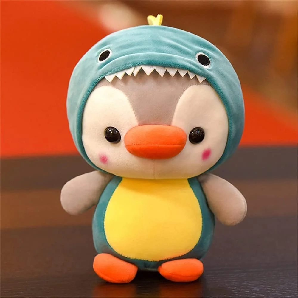 عروسک پولیشی پنگوئن دایناسور KASTWAVE، اسباب بازی بالشتی پنگوئن کارتونی 25 سانتی متری، هدیه تولد دخترانه