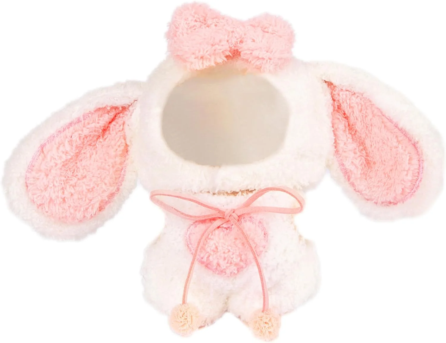 لباس عروسک پولیشی برای لابوبو - لباس حیوانات بامزه برای عروسک 17 سانتی متری، لباس های جانبی عروسک با کیفیت عالی برای کلکسیونرها یا ویترین - لباس خرگوش گوش بزرگ کاوایی (بدون عروسک)