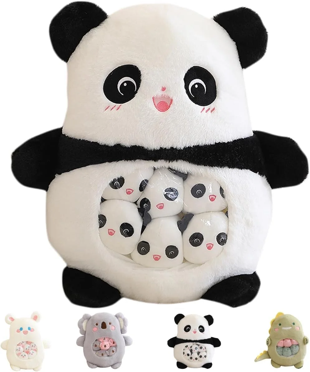 بالشت عروسکی پاندا، بالشت تنقلات حیوانات پر شده پاندا با قابلیت جدا شدن، بالشت نرم پاندا، هدیه برای دختران و پسران