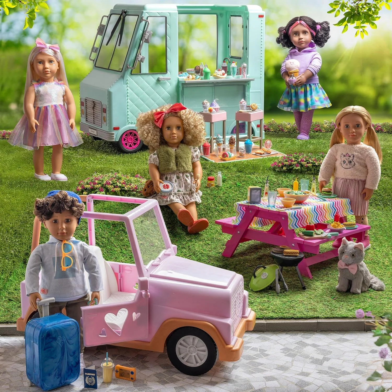 عروسک شیلا از نسل ما به همراه بچه گربه سامی