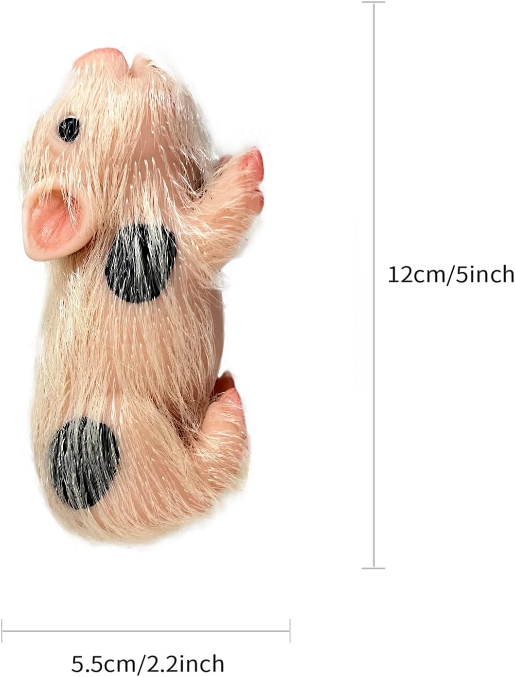 عروسک خوک نوزاد OtardDolls، 13 سانتی متری تمام سیلیکونی، مینی حیوانات سیلیکونی، عروسک های خوک نوزاد بامزه و واقعی با لوازم جانبی اسباب بازی