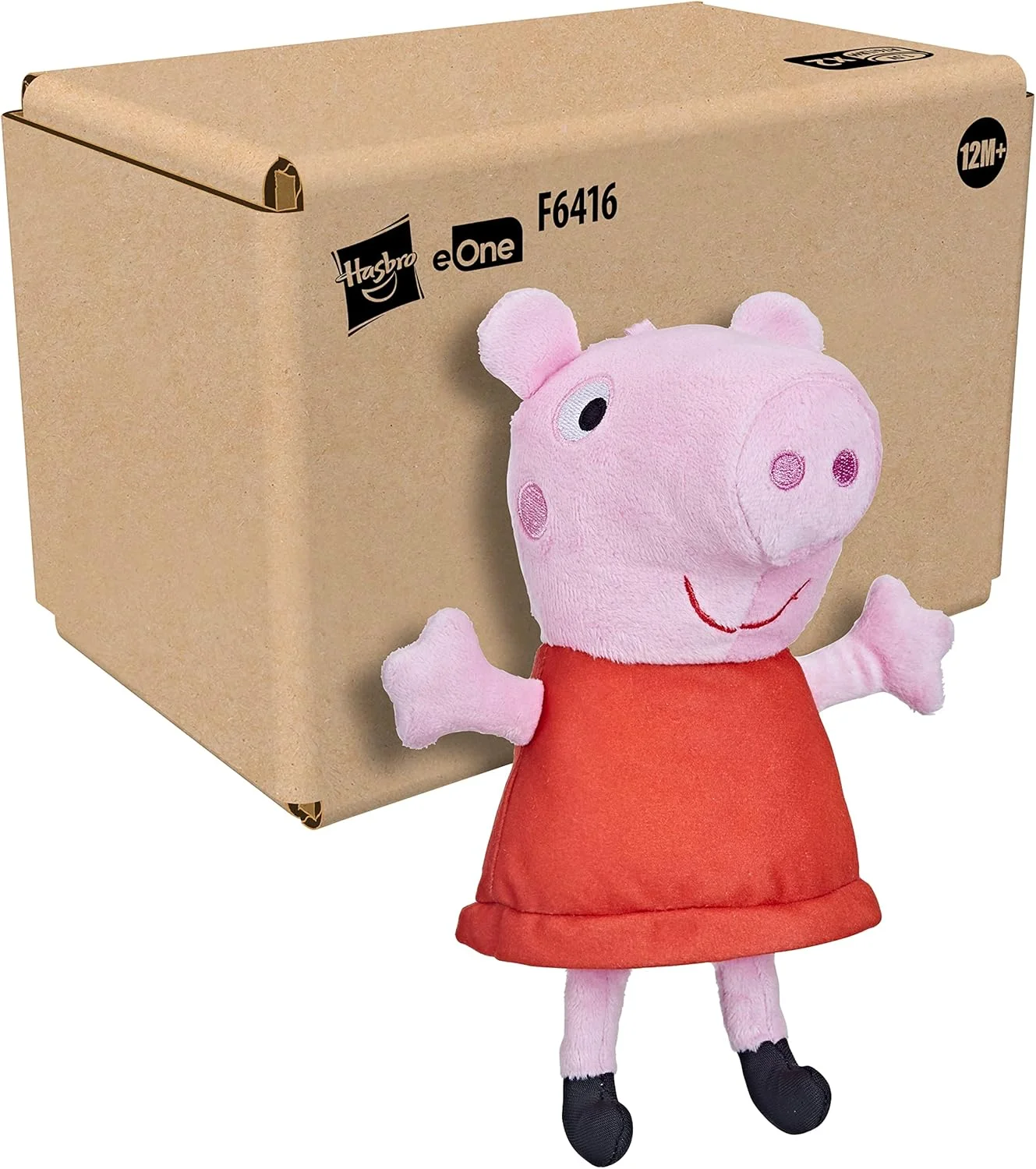 عروسک پولیشی پپا پیگ با جلوه‌های صوتی، اسباب بازی تعاملی برای کودکان 12 ماهه و بالاتر