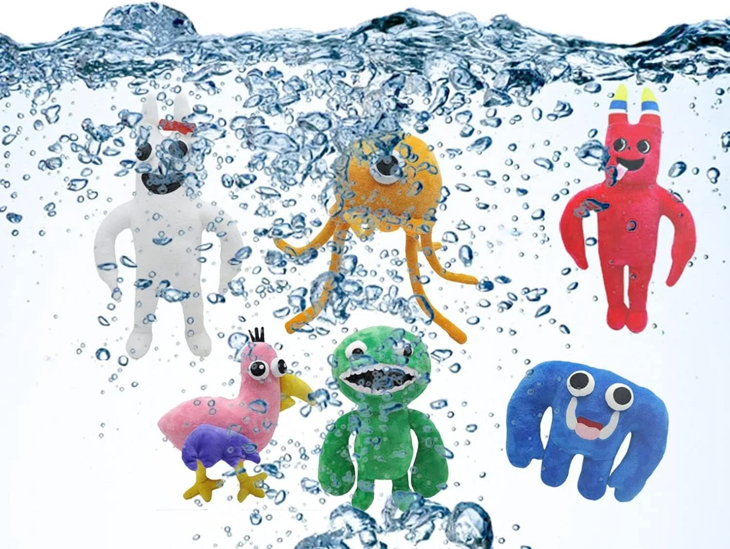 ست 6 عددی عروسک فیگور حیوانات پولیشی نرم برای کودکان و بزرگسالان