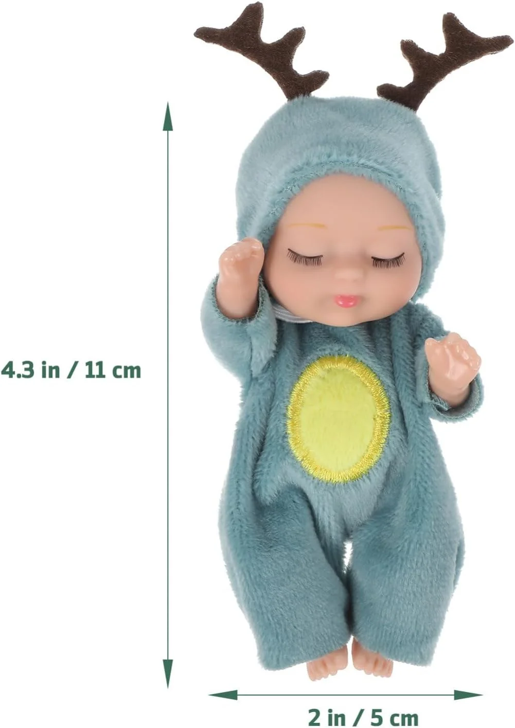 ویگولی 6 عدد مینی عروسک نوزاد، عروسک های نوزاد بامزه و واقعی با لباس حیوانات برای کودکان دختر و پسر ویگولی 6 عدد مینی عروسک نوزاد، عروسک های نوزاد بامزه و واقعی با لباس حیوانات برای کودکان دختر و پسر