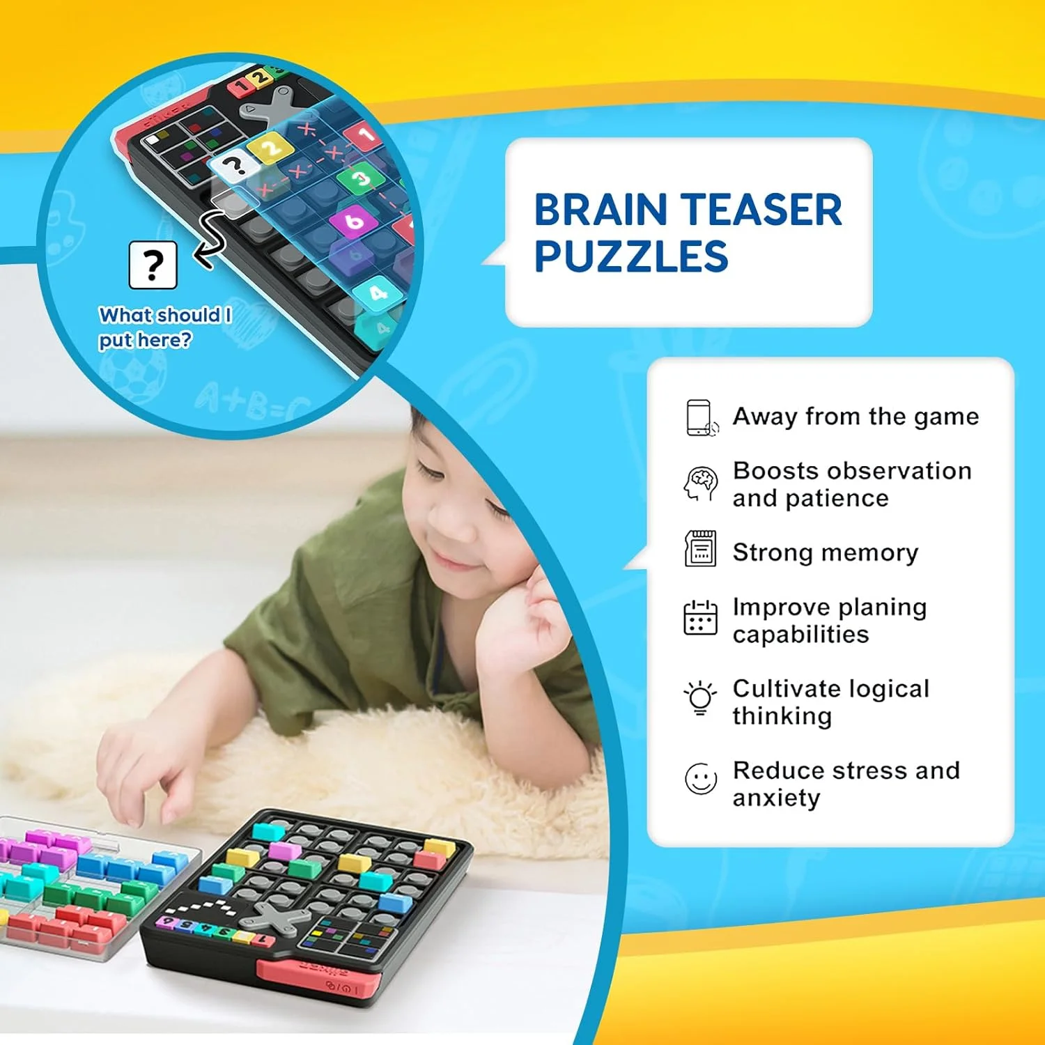 بازی فکری سودوکو هوشمند GiiKER، 2500 چالش اصلی، اسباب بازی های پازلی رومیزی، اسباب بازی های آموزشی STEM برای کودکان، مسافرت، هدایای کریسمس و تولد برای نوجوانان و بزرگسالان