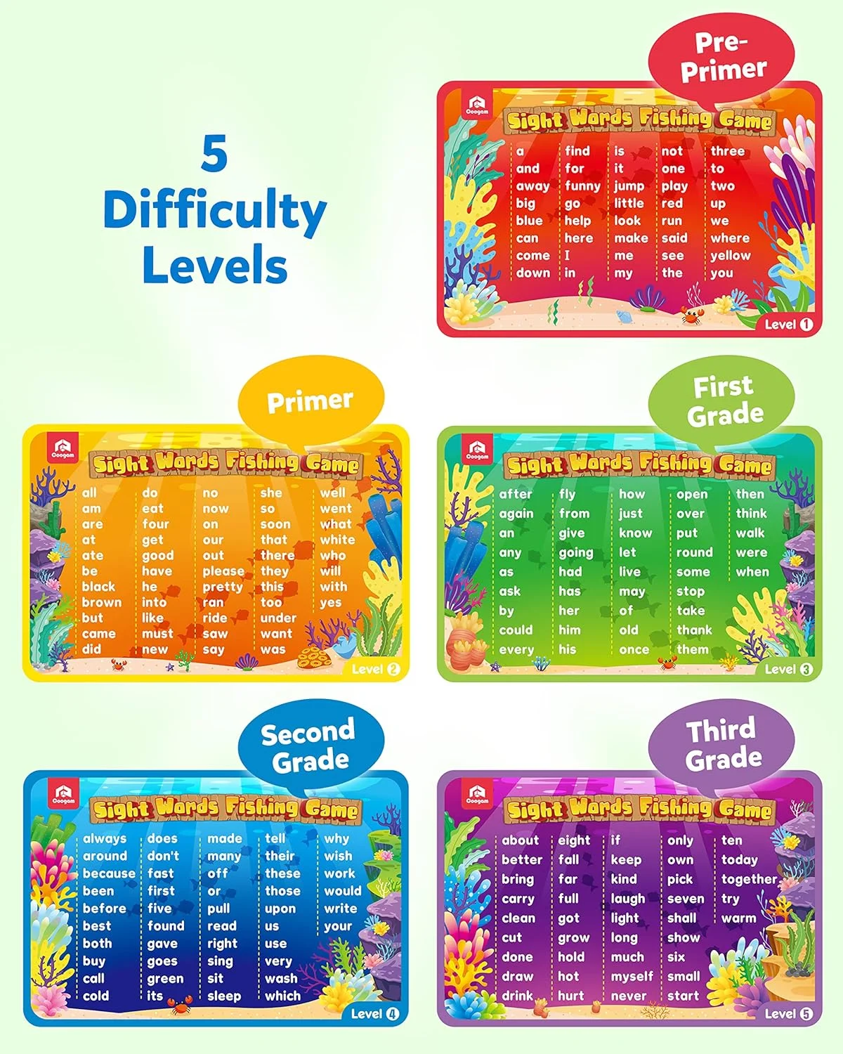 بازی آموزشی ماهیگیری مغناطیسی چوبی کوگام، فلش کارت لغات دالچ، اسباب بازی آموزشی مونته سوری برای کودکان پیش دبستانی 3، 4 و 5 ساله