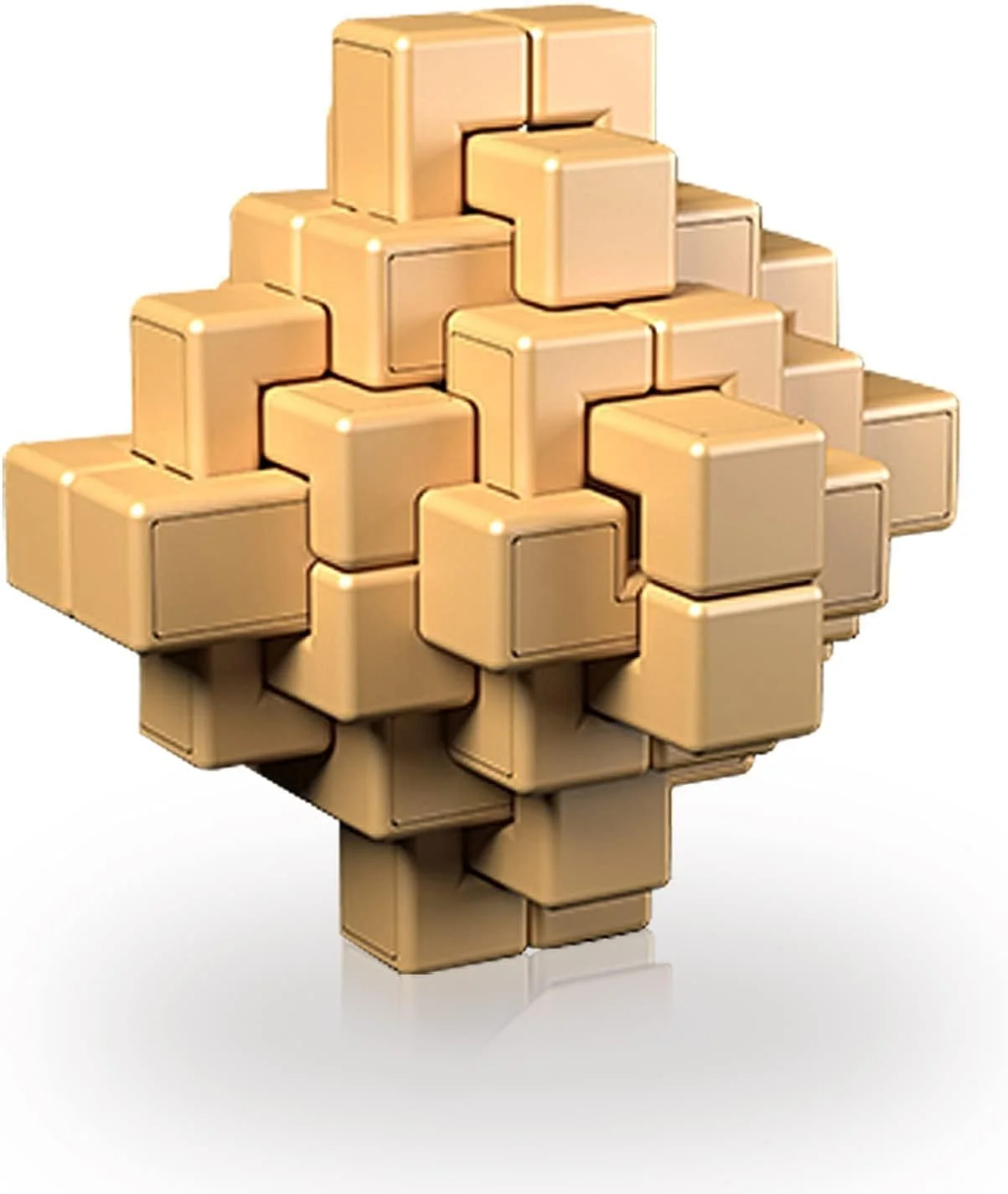 پازل فکری سه بعدی Kongming KASTWAVE - بازی باز کردن 24 قفل، اسباب بازی آموزشی بادوام و سازگار با محیط زیست برای کودکان و بزرگسالان، چالش منطقی عالی برای تفریح خانوادگی