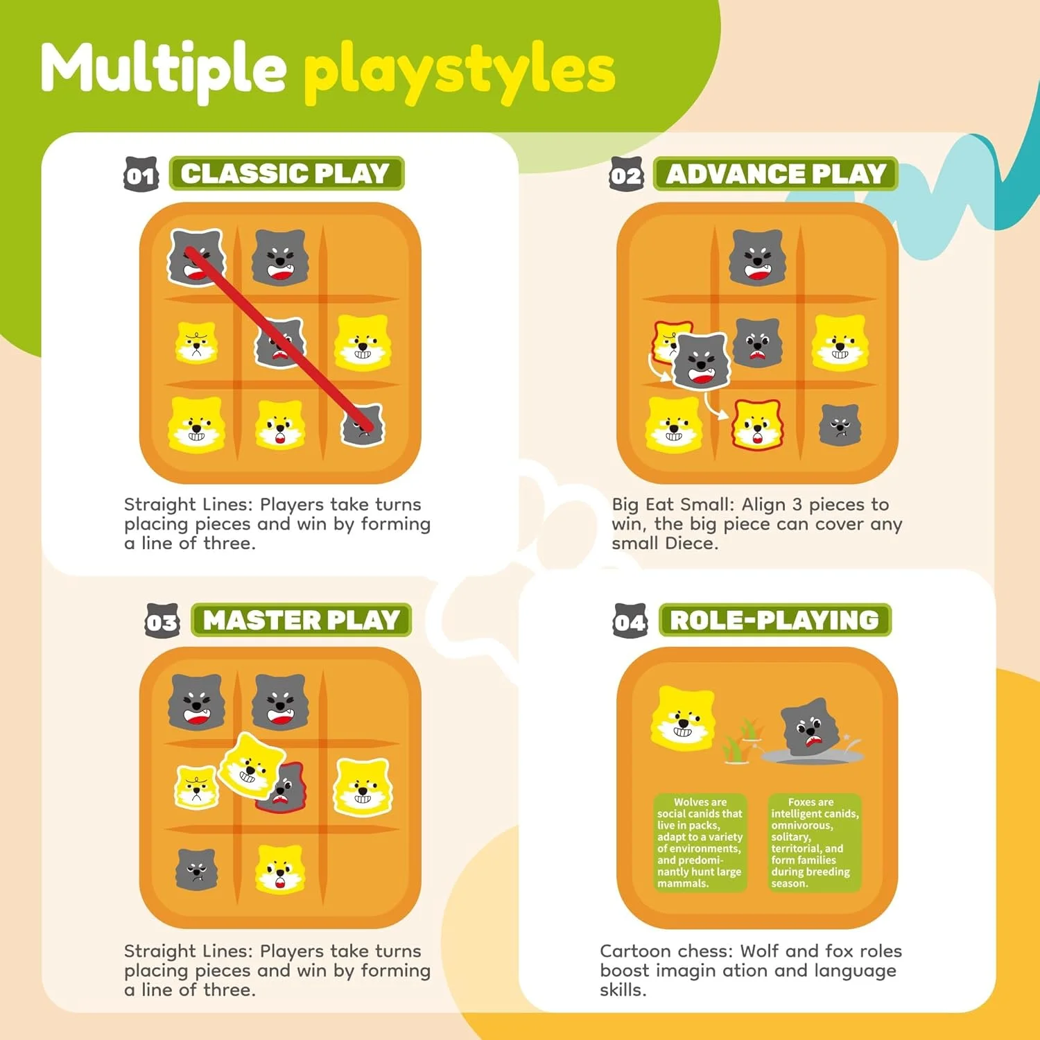 بازی فکری آموزشی تیک تاک تو، بازی پازلی استراتژیک 3 ردیفه، اسباب بازی مسافرتی آموزشی برای پسران و دختران، هدیه تولد تقویت کننده ذهن برای کودکان