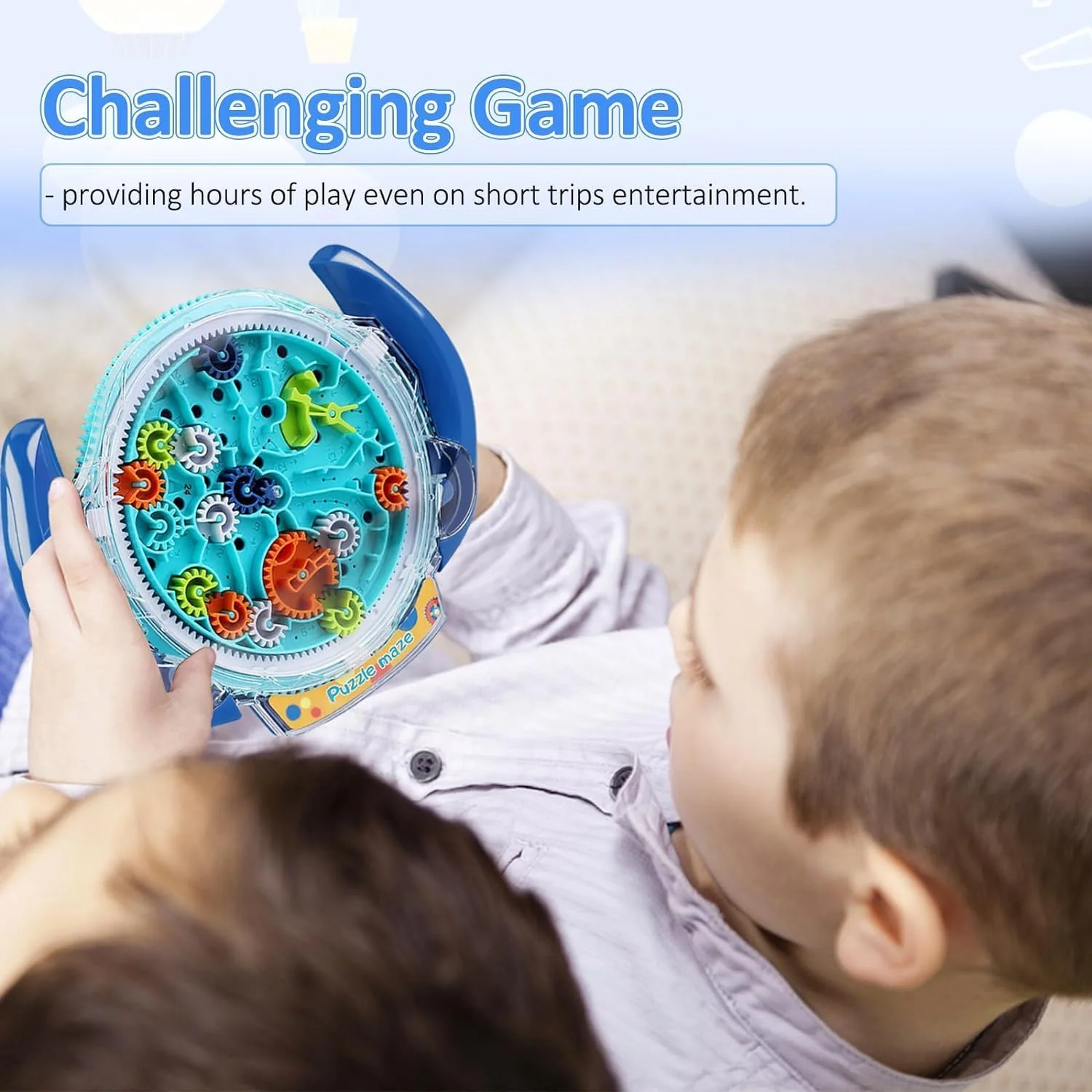 بازی های فکری و پازلی برای کودکان، توپ سه بعدی هزارتو جاذبه ای برای کودکان 3-8 سال، بازی هزارتوی فکری با کنترل چرخ دنده، تقویت مهارت های حرکتی ظریف، اسباب بازی های پازلی هدیه برای کودکان و نوجوانان، بازی های سخت