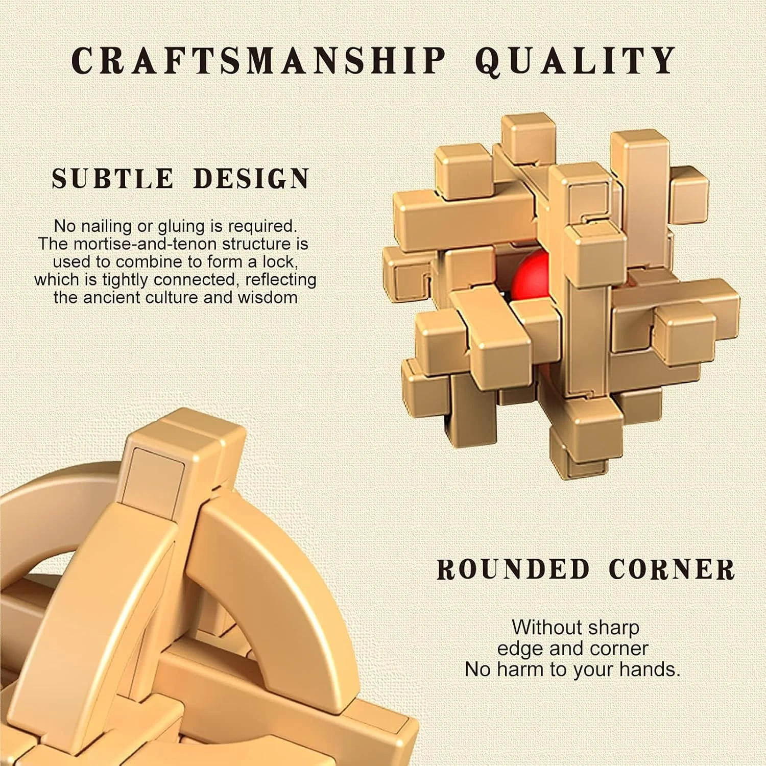 پازل فکری سه بعدی Kongming KASTWAVE - بازی باز کردن 24 قفل، اسباب بازی آموزشی سازگار با محیط زیست برای مهارت های منطقی، سرگرمی دستی بادوام