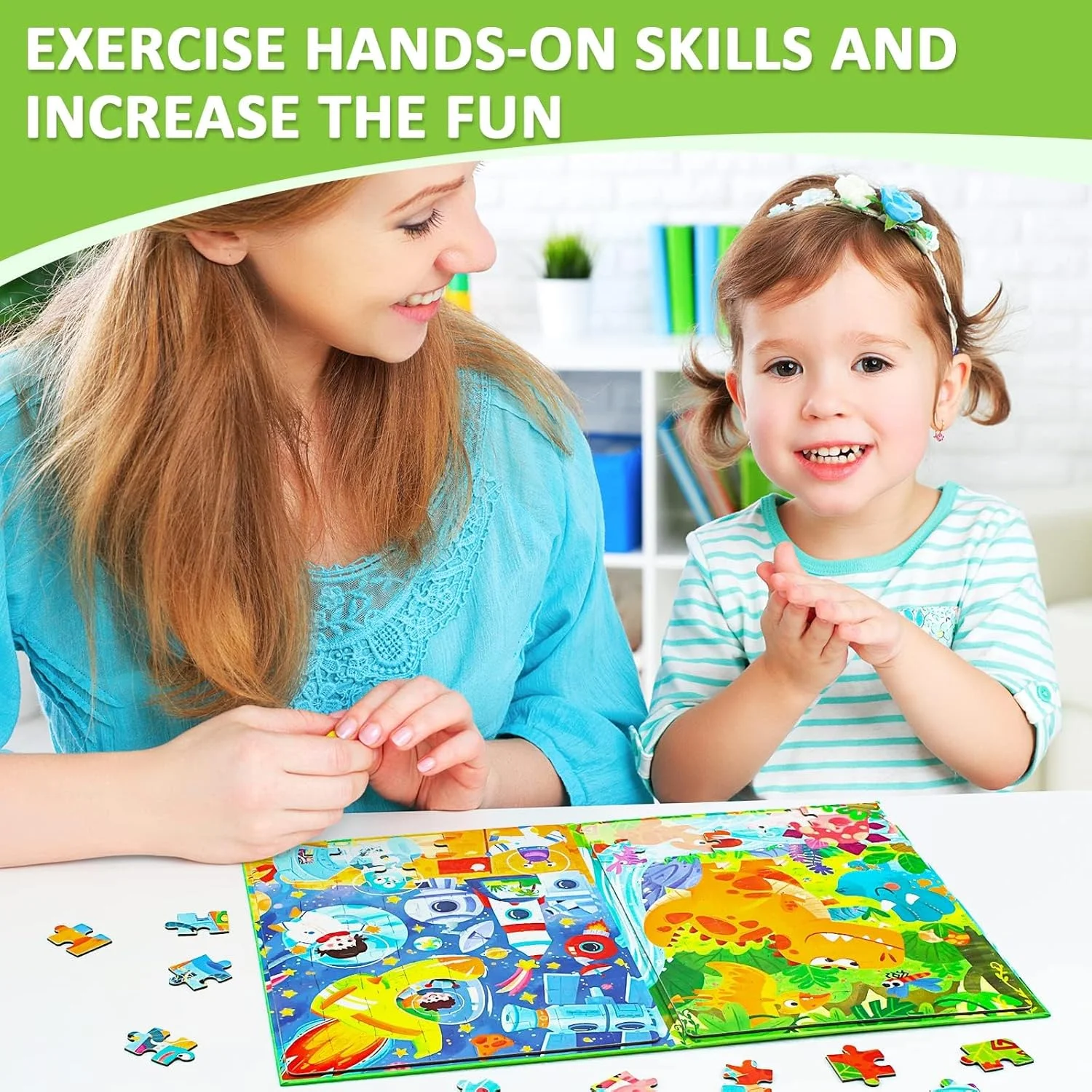 پازل های مغناطیسی برای کودکان، 132 قطعه پازل رنگارنگ، اسباب بازی های مسافرتی و بازی های مسافرتی برای کودکان 3-8 ساله، اسباب بازی های پازل آموزشی برای یادگیری کودکان نوپا برای پسران و دختران