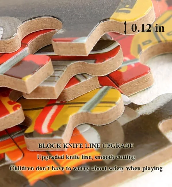 پازل های چوبی برای کودکان 4-6 سال، پازل های آموزشی اره منبت کاری در جعبه فلزی، پازل 60 تکه ای دایناسور، توسعه شناختی و اسباب بازی های یادگیری STEM برای پسران و دختران