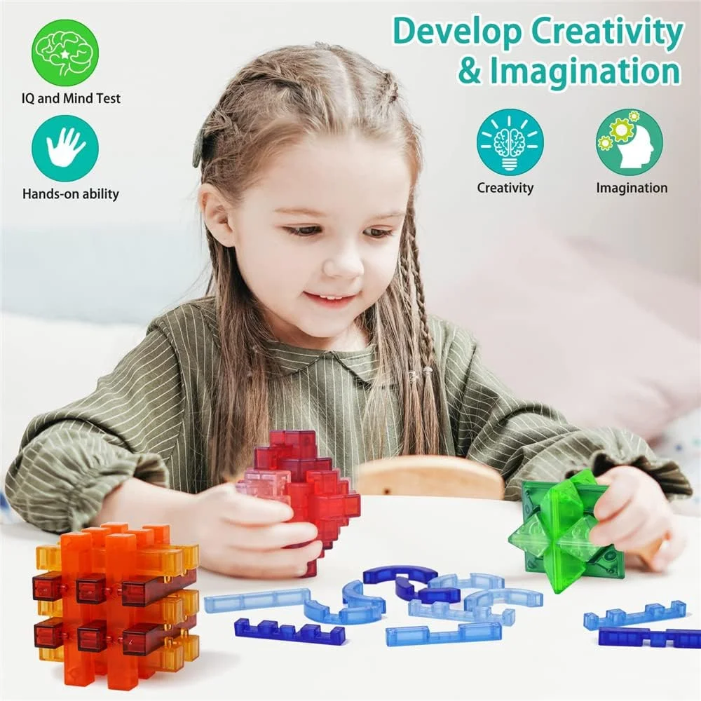 پازل های فکری SYOSI برای کودکان و بزرگسالان، اسباب بازی های آموزشی، مجموعه پازل سه بعدی 4 عددی، تست هوش باز کردن قفل، تفکر، بازی های صبر پازل های فکری SYOSI برای کودکان و بزرگسالان، اسباب بازی های آموزشی، مجموعه پازل سه بعدی 4 عددی، تست هوش باز کردن قفل، تفکر، بازی های صبر