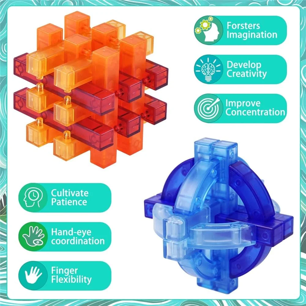 پازل های فکری SYOSI برای کودکان و بزرگسالان، اسباب بازی های آموزشی، مجموعه پازل سه بعدی 4 عددی، تست هوش باز کردن قفل، تفکر، بازی های صبر پازل های فکری SYOSI برای کودکان و بزرگسالان، اسباب بازی های آموزشی، مجموعه پازل سه بعدی 4 عددی، تست هوش باز کردن قفل، تفکر، بازی های صبر