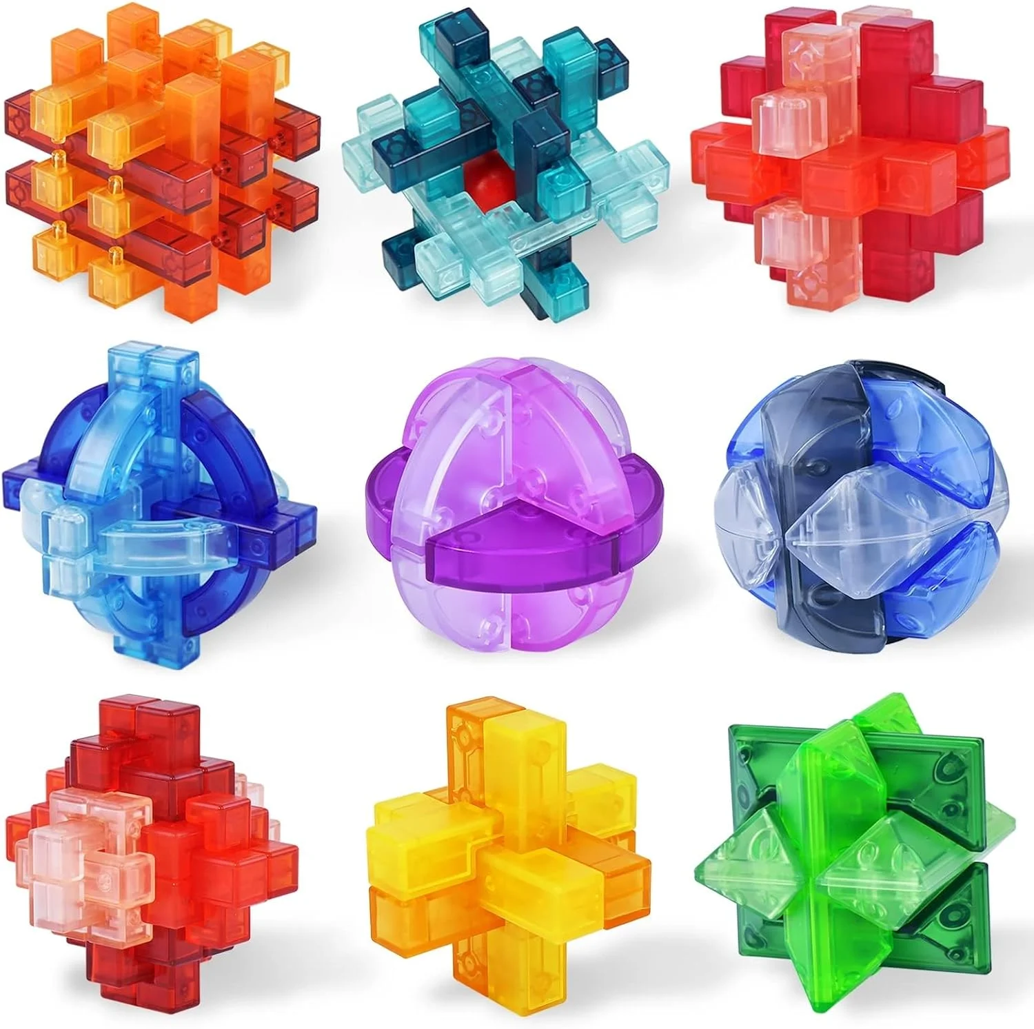 پازل های فکری SYOSI برای کودکان و بزرگسالان، اسباب بازی های آموزشی، مجموعه پازل سه بعدی 9 عددی، تست هوش، تفکر، بازی های صبر