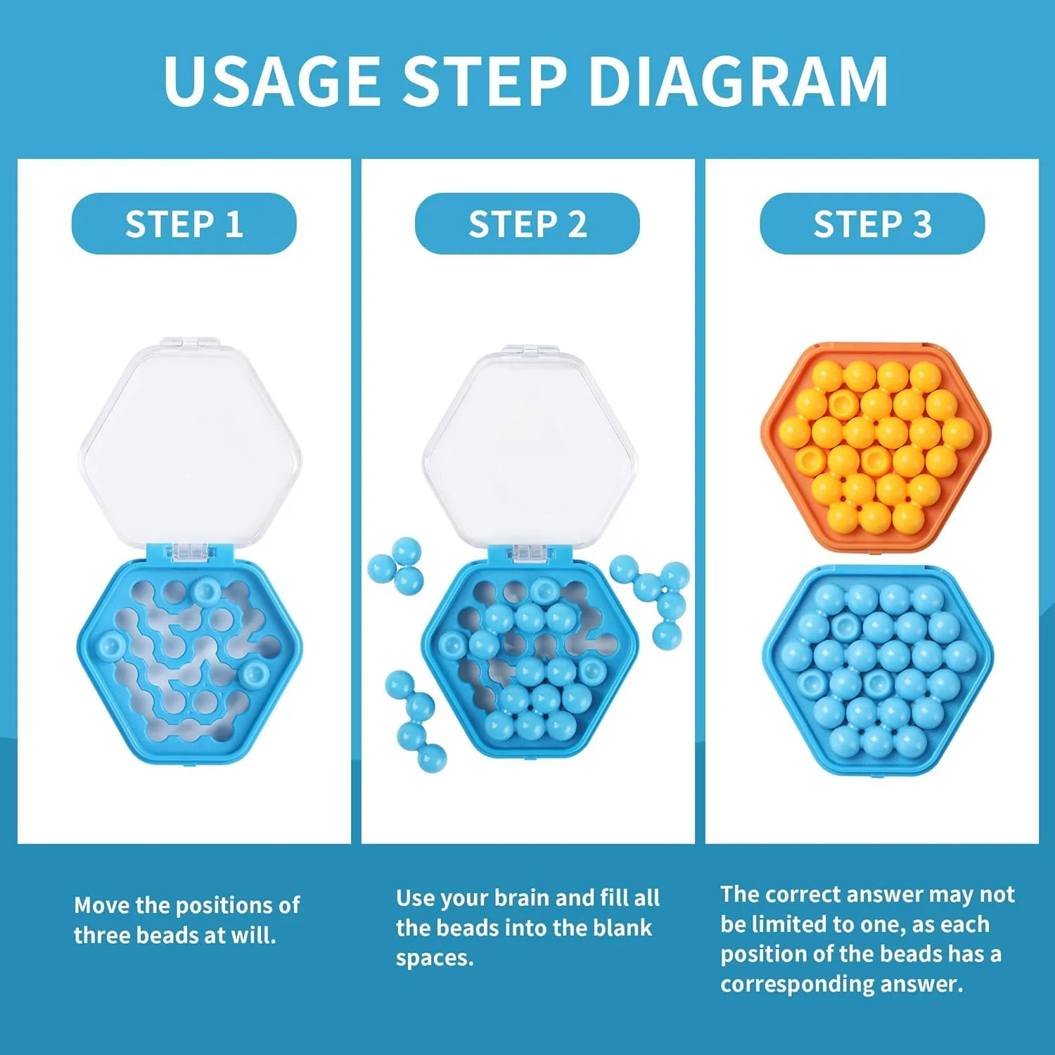 بازی فکری چالش‌برانگیز NALACAL برای بزرگسالان و کودکان 8 تا 12 سال - پازل‌های منطقی تقویت ذهن، پازل جیبی کوچک مناسب سفر با 500 چالش، بازی آموزشی مهره‌ای