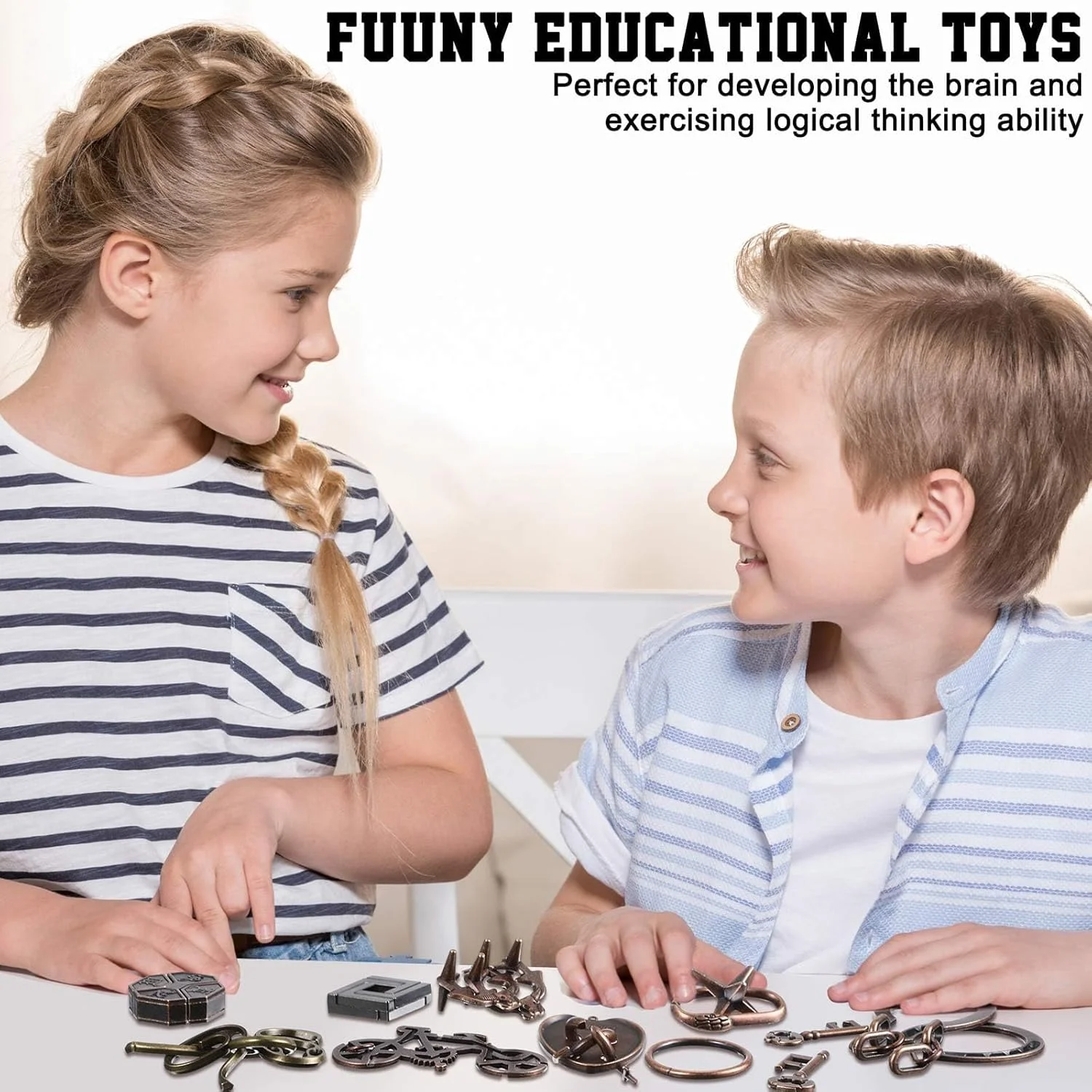 پازل های فکری فلزی NALACAL، 9 تکه، استیل ضد زنگ، سبک عتیقه، مناسب برای 3 سال به بالا، 1 ست، 1 بسته، 9 محتوا، یونیسکس، رومیزی