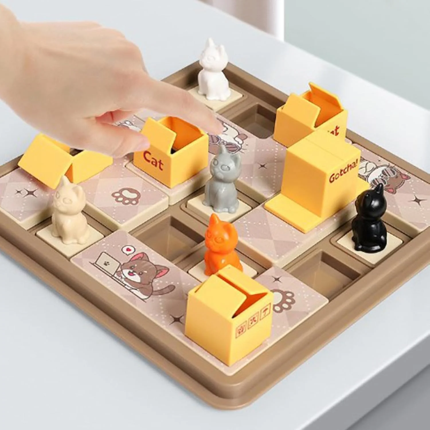 بازی فکری NALACAL SmartGames، بازی تخته ای با تم برای کودکان، هدیه حراجی، تقویت کننده هوش، پازل برنامه ریزی فضایی و گربه پنهان، بازی پازل مسافرتی برای تقویت مهارت های شناختی، بازی مغز، معمای مغز
