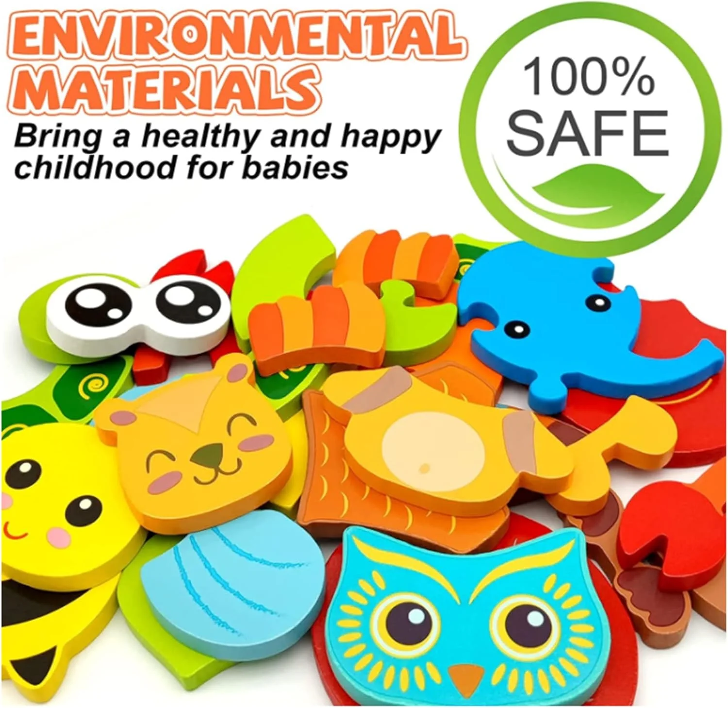 پازل های چوبی AM ANNA برای کودکان نوپا 1-3 ساله، اسباب بازی های مونته سوری کودک 12-18 ماهه، اسباب بازی های پازل حیوانات چوبی اسباب بازی های آموزشی پیش دبستانی - 6 بسته پازل های چوبی AM ANNA برای کودکان نوپا 1-3 ساله، اسباب بازی های مونته سوری کودک 12-18 ماهه، اسباب بازی های پازل حیوانات چوبی اسباب بازی های آموزشی پیش دبستانی - 6 بسته