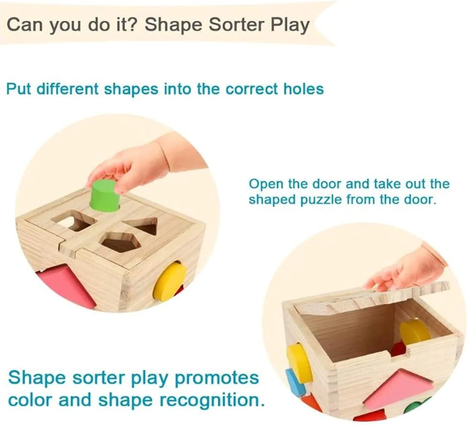 مکعب مرتب سازی اشکال چوبی AM ANNA با 13 بلوک هندسی رنگارنگ و جعبه مرتب سازی، بازی تطبیق آموزشی برای کودکان نوپا، اسباب بازی آموزشی پیش دبستانی برای کودکان - یخی مکعب مرتب سازی اشکال چوبی AM ANNA با 13 بلوک هندسی رنگارنگ و جعبه مرتب سازی، بازی تطبیق آموزشی برای کودکان نوپا، اسباب بازی آموزشی پیش دبستانی برای کودکان - یخی