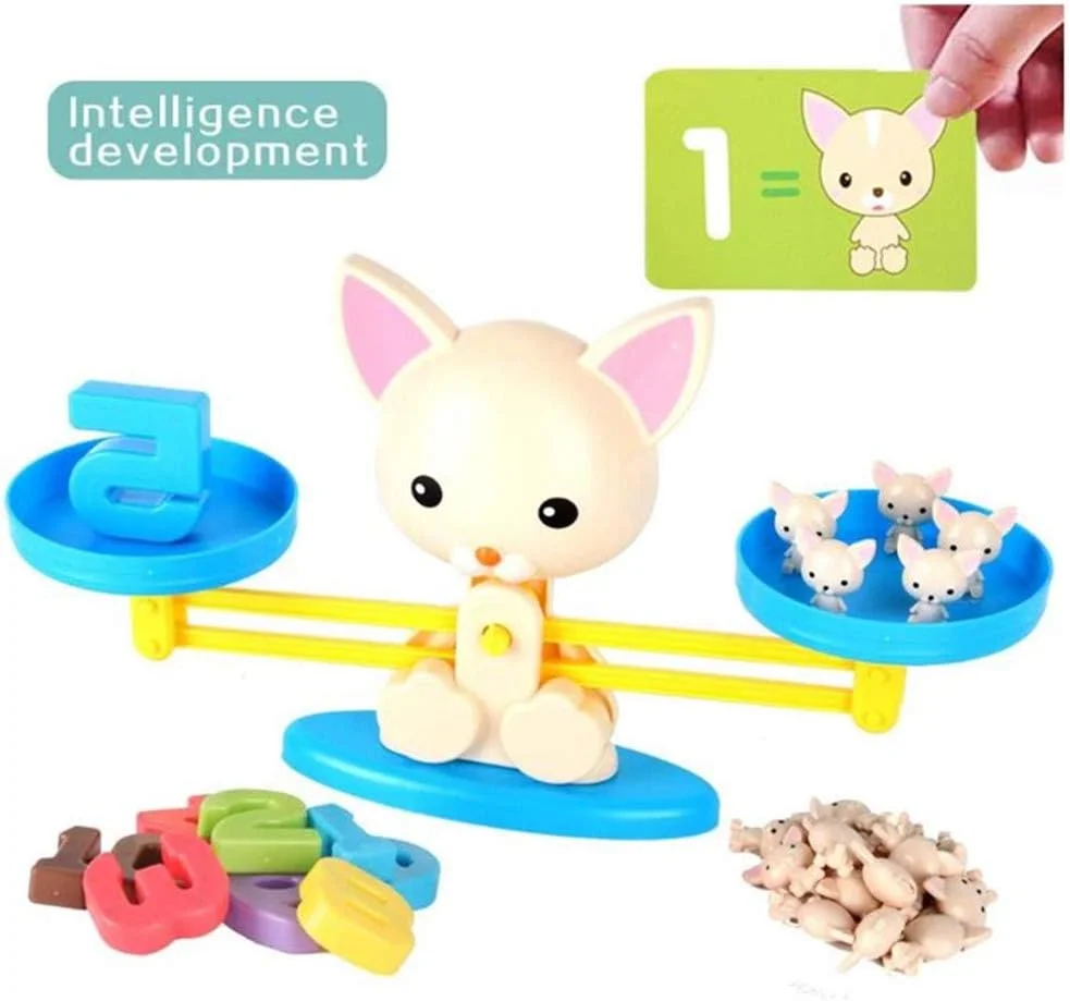 اسباب بازی های شمارشی AM ANNA، ترازو توله سگ، بازی های ریاضی آموزشی مونته سوری و اسباب بازی اندازه گیری تعادل