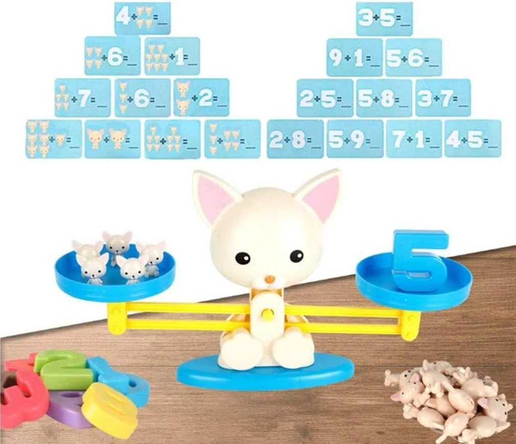 اسباب بازی های شمارشی AM ANNA، ترازو توله سگ، بازی های ریاضی آموزشی مونته سوری و اسباب بازی اندازه گیری تعادل