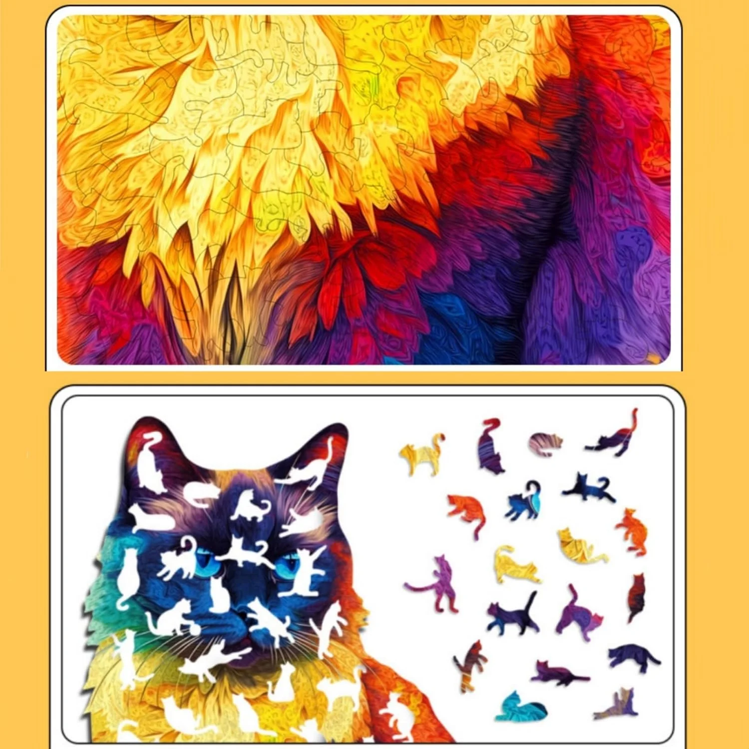 پازل های حیوانات AM ANNA برای کودکان، 60-295 قطعه، مجموعه پازل آموزشی با طرح های دایناسور، شیر، اسب تک شاخ، پری دریایی، پازل های سرگرم کننده به شکل حیوانات، اسباب بازی های آموزشی (شیر 173 قطعه)