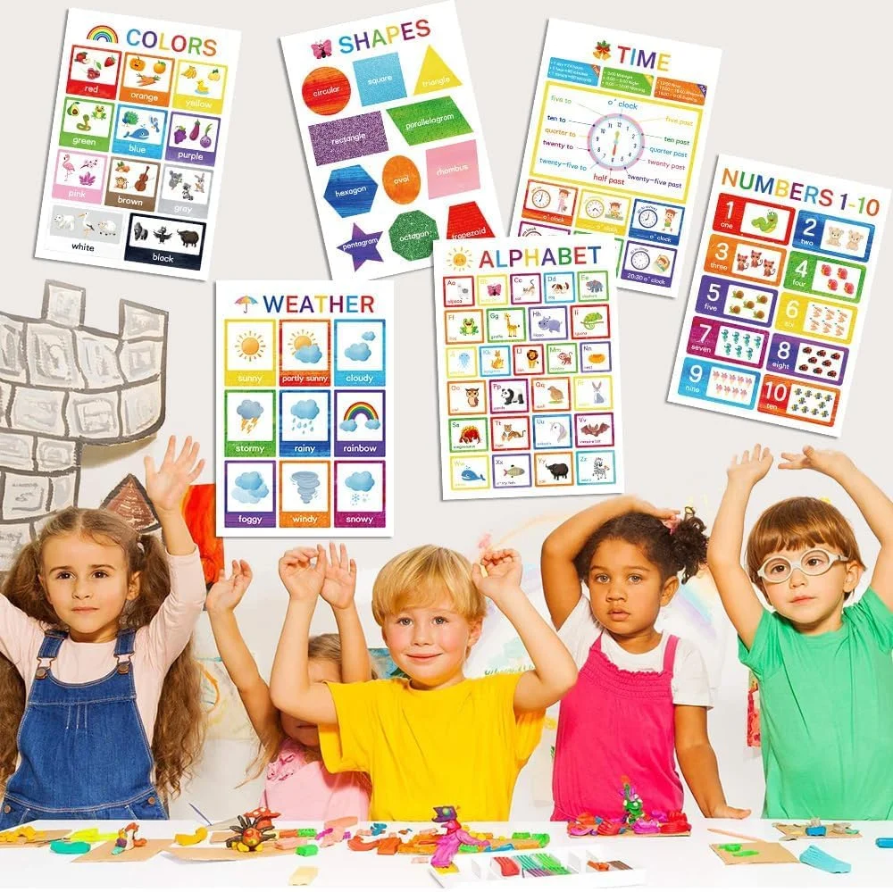 پوسترهای آموزشی پیش دبستانی AM ANNA، مجموعه 12 پوستر نمودارهای یادگیری برای کودکان نوپا، پوسترهای کلاس درس، اعداد، اشکال، رنگ ها، حیوانات، ماه های سال و موارد دیگر پوسترهای آموزشی پیش دبستانی AM ANNA، مجموعه 12 پوستر نمودارهای یادگیری برای کودکان نوپا، پوسترهای کلاس درس، اعداد، اشکال، رنگ ها، حیوانات، ماه های سال و موارد دیگر