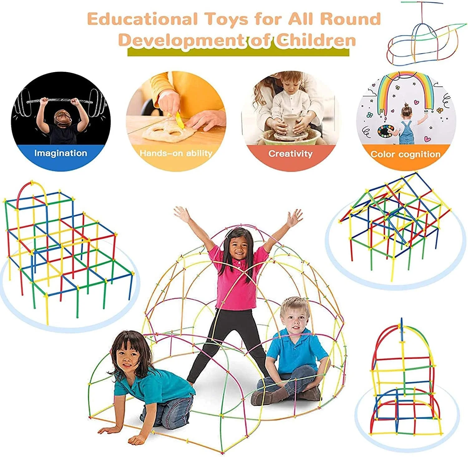 اسباب بازی های ساختنی نی و اتصالات AM ANNA، مجموعه 500 قطعه نی و اتصال دهنده، اسباب بازی های مهندسی پلاستیکی رنگارنگ برای تقویت مهارت های حرکتی، بهترین اسباب بازی های آموزشی برای پسران و دختران 3 تا 12 سال اسباب بازی های ساختنی نی و اتصالات AM ANNA، مجموعه 500 قطعه نی و اتصال دهنده، اسباب بازی های مهندسی پلاستیکی رنگارنگ برای تقویت مهارت های حرکتی، بهترین اسباب بازی های آموزشی برای پسران و دختران 3 تا 12 سال