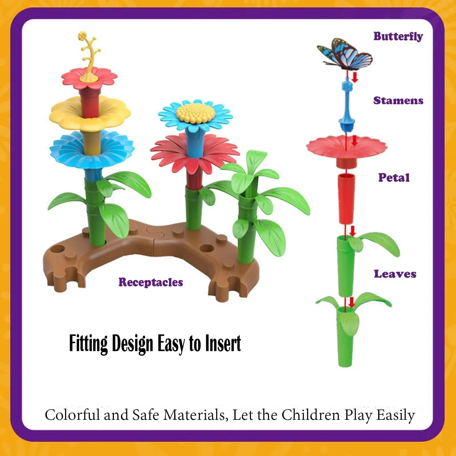 اسباب بازی ساخت باغ گل برای دختران 3، 4، 5، 6 و 7 ساله، 148 قطعه اسباب بازی باغبانی DIY برای کودکان، فعالیت آموزشی STEM برای پسران و دختران پیش دبستانی 3 سال به بالا