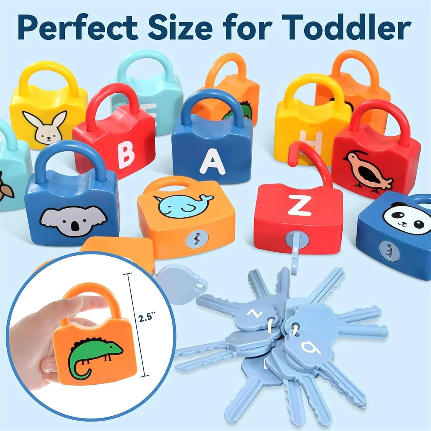 اسباب بازی های آموزشی مونته سوری AM ANNA برای کودکان 3 ساله، بازی ها و فعالیت های پیش دبستانی برای کودکان نوپا، 26 عدد قفل و کلید الفبا، ابزارهای ریاضی برای پیش دبستانی و مهد کودک (الفبا) اسباب بازی های آموزشی مونته سوری AM ANNA برای کودکان 3 ساله، بازی ها و فعالیت های پیش دبستانی برای کودکان نوپا، 26 عدد قفل و کلید الفبا، ابزارهای ریاضی برای پیش دبستانی و مهد کودک (الفبا)