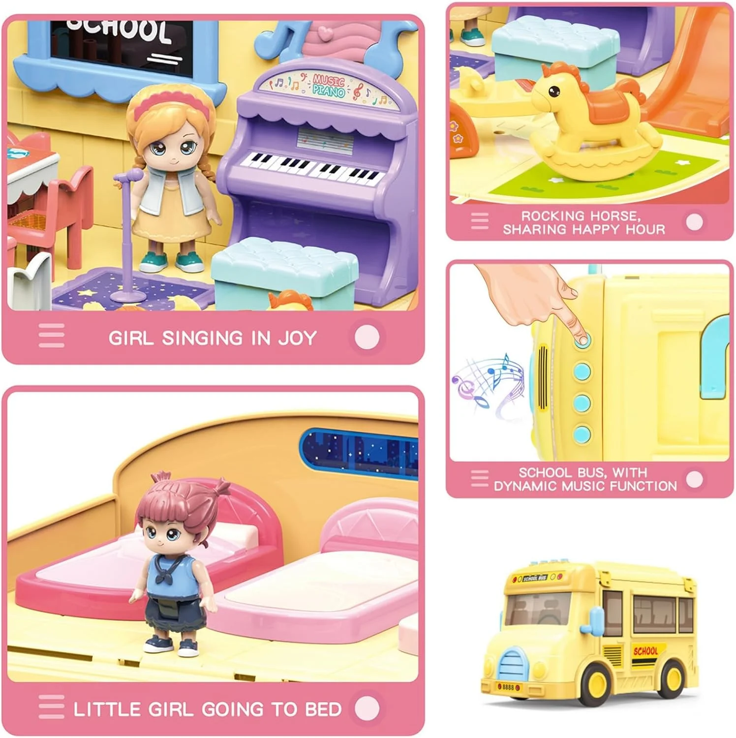 اتوبوس مدرسه اسباب بازی AM ANNA با نور صدا برای کودکان، اتوبوس های کششی فرمان شبیه سازی، اسباب بازی های اتوبوس مدرسه کودکان نوپا با اسباب بازی های موسیقی آموزشی پیش دبستانی، هدیه برای کودکان نوپا (اتوبوس مدرسه) اتوبوس مدرسه اسباب بازی AM ANNA با نور صدا برای کودکان، اتوبوس های کششی فرمان شبیه سازی، اسباب بازی های اتوبوس مدرسه کودکان نوپا با اسباب بازی های موسیقی آموزشی پیش دبستانی، هدیه برای کودکان نوپا (اتوبوس مدرسه)