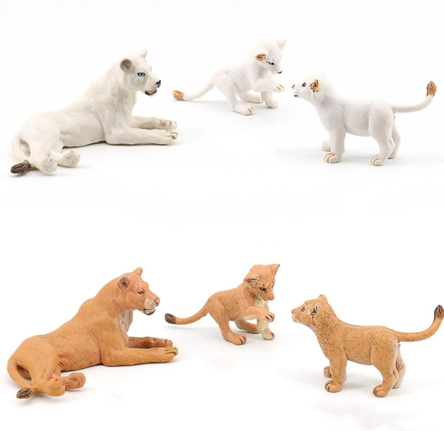 ست 5 عددی فیگور شیر شامل شیرهای بالغ و توله، اسباب بازی حیوانات سافاری 5-2 اینچی، فیگورهای اکشن خانواده شیرهای حیات وحش، مناسب برای اسباب بازی های آموزشی، هدایای مهمانی، پروژه های مدرسه، تزیین کیک (سفید) ست 5 عددی فیگور شیر شامل شیرهای بالغ و توله، اسباب بازی حیوانات سافاری 5-2 اینچی، فیگورهای اکشن خانواده شیرهای حیات وحش، مناسب برای اسباب بازی های آموزشی، هدایای مهمانی، پروژه های مدرسه، تزیین کیک (سفید)