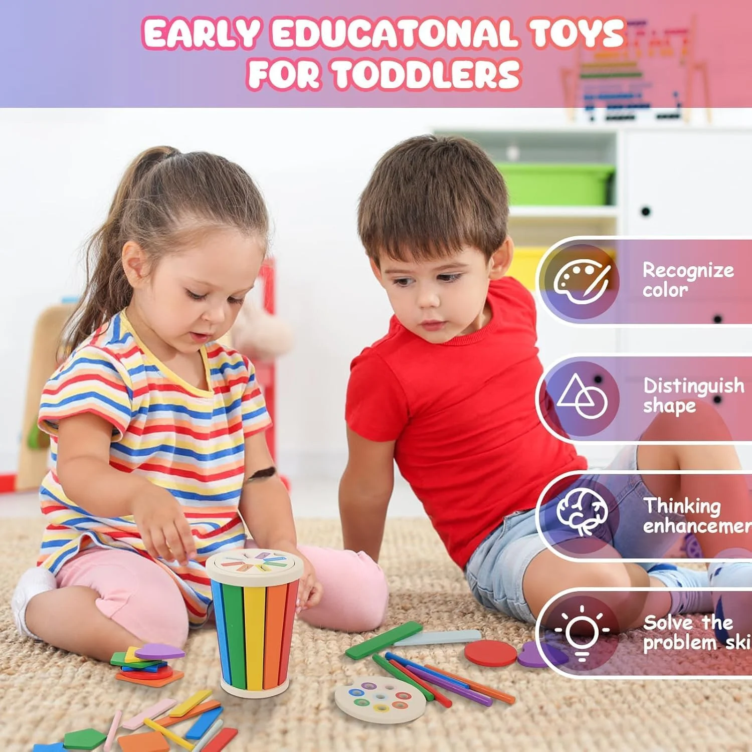 اسباب بازی چوبی مرتب سازی رنگ AM ANNA برای کودکان نوپا، اسباب بازی های 3 در 1 مونته سوری برای کودکان 1 2 3 ساله، اسباب بازی حسی مهارت های حرکتی ظریف چوبی، اسباب بازی های آموزشی پیش دبستانی هدیه 1-3 برای کریسمس تولد اسباب بازی چوبی مرتب سازی رنگ AM ANNA برای کودکان نوپا، اسباب بازی های 3 در 1 مونته سوری برای کودکان 1 2 3 ساله، اسباب بازی حسی مهارت های حرکتی ظریف چوبی، اسباب بازی های آموزشی پیش دبستانی هدیه 1-3 برای کریسمس تولد