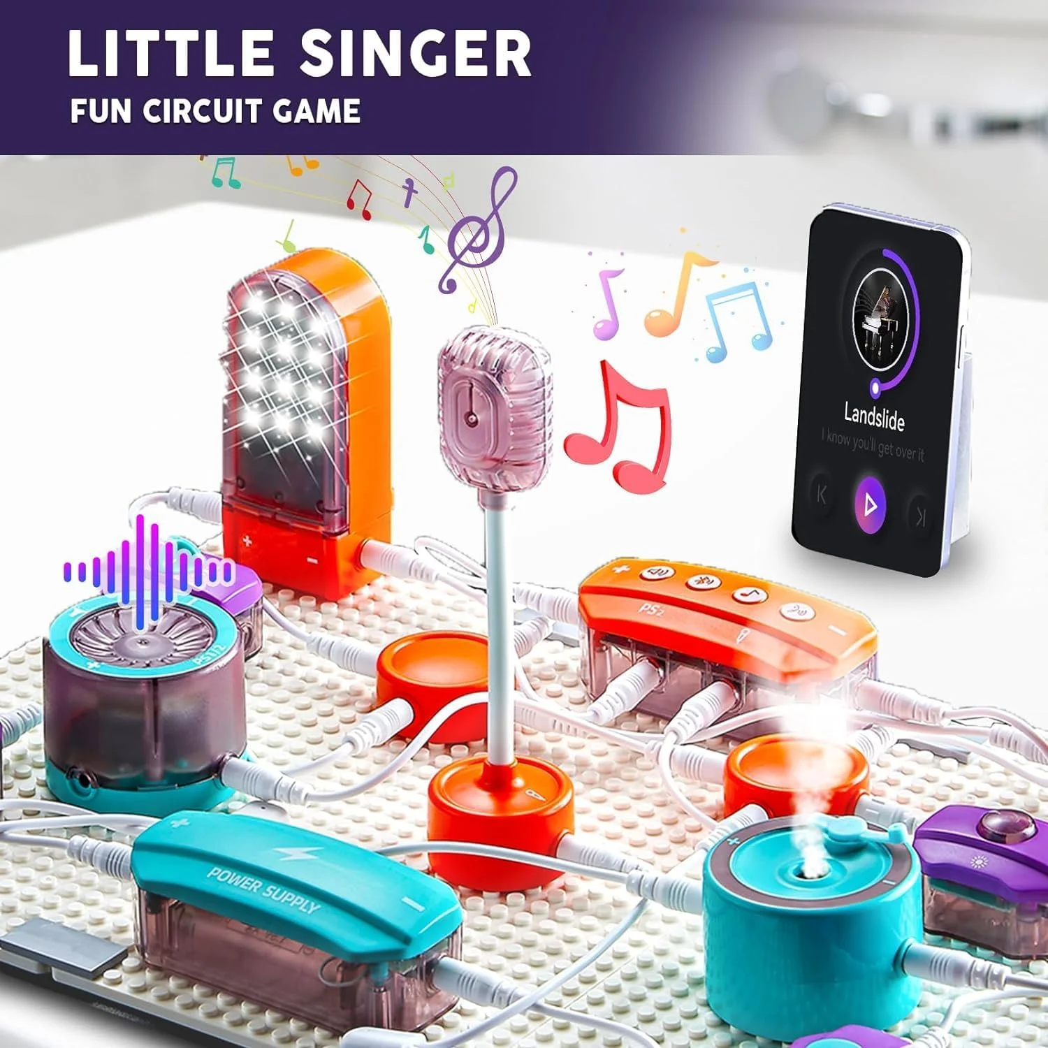 مدار علمی AM ANNA برای کودکان، کیت کاوش الکترونیک DIY با 53 قطعه، بیش از 150 پروژه، کیت برد مدار آزمایش های علمی فیزیک، اسباب بازی آموزشی STEM خانوادگی مدرسه برای پسران و دختران 6 سال به بالا مدار علمی AM ANNA برای کودکان، کیت کاوش الکترونیک DIY با 53 قطعه، بیش از 150 پروژه، کیت برد مدار آزمایش های علمی فیزیک، اسباب بازی آموزشی STEM خانوادگی مدرسه برای پسران و دختران 6 سال به بالا